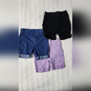 Garanimals Kids Shorts Trio — Black, Navy, Lavender